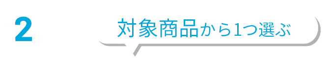 2点目 対象商品から1つ選ぶ