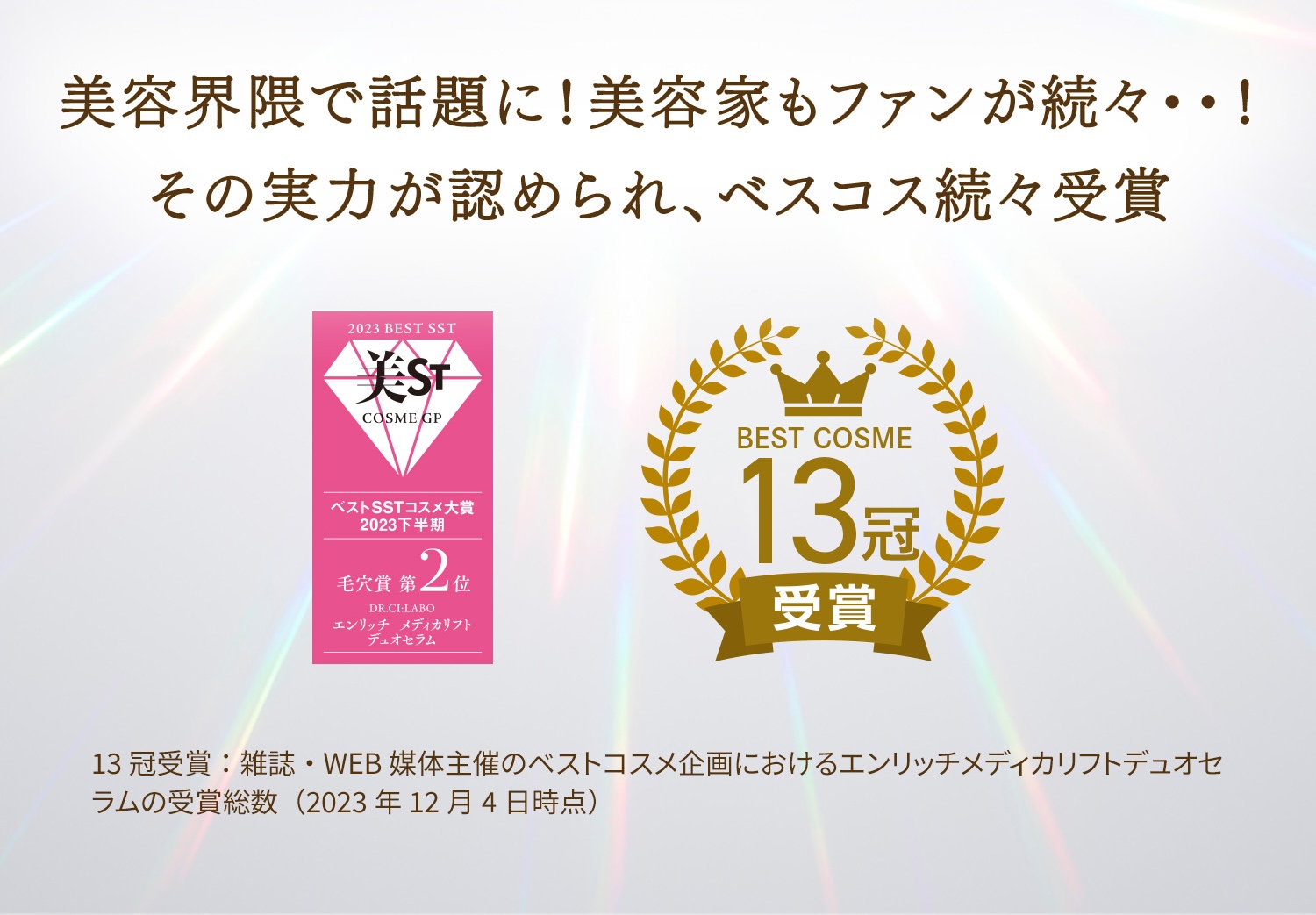 そんな声に応える レチノール(整肌成分)×ビタミンC(整肌成分)の美容液が誕生。