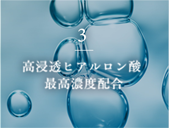 3 高浸透ヒアルロン酸 最高濃度配合