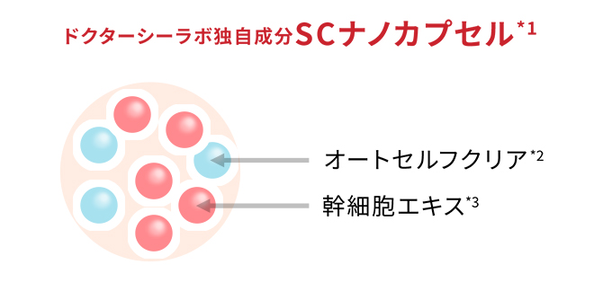 ドクターシーラボ独自成分SCナノカプセルイラスト