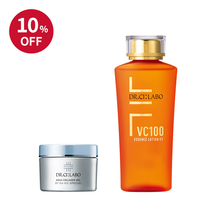 VC100エッセンスローションEX150mL+アクアコラーゲンゲルBIHAKUスペシャル50g VC100エッセンスローションEX150mL+アクアコラーゲンゲルBIHAKUスペシャル50g
