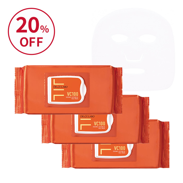 【限定アウトレット】VC100エッセンスローションEXフェイスマスク 3個セット