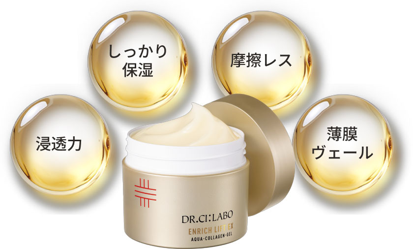 凛と上向き。自信に満ちるハリ肌へ。 アクアコラーゲンゲルエンリッチリフトEX