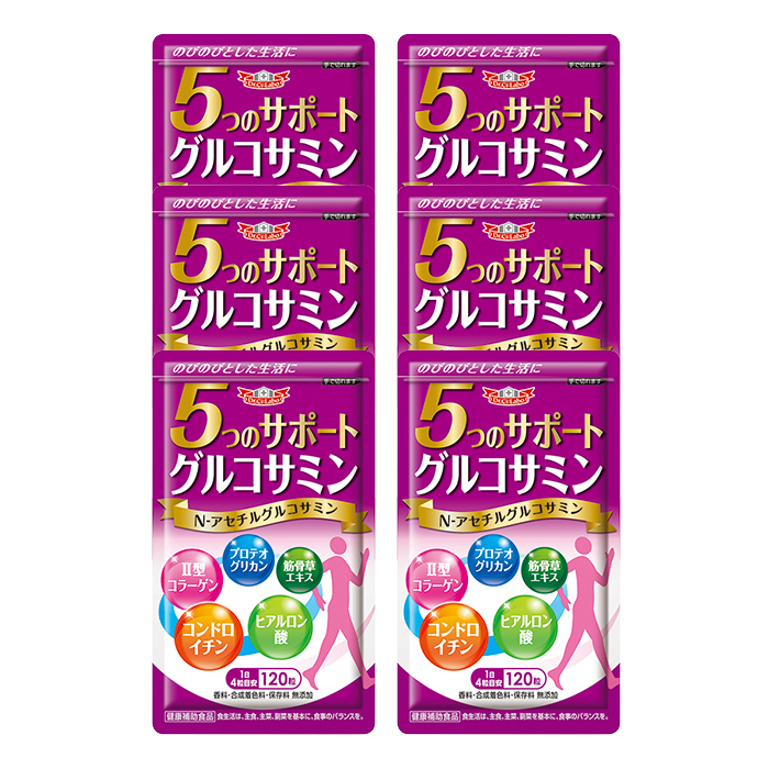 5つのサポートグルコサミン6個20％OFF