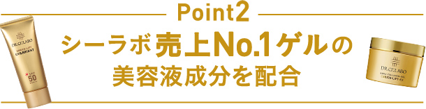 Point2 シーラボ売上No.1ゲルの美容液成分を新＆高濃度配合）